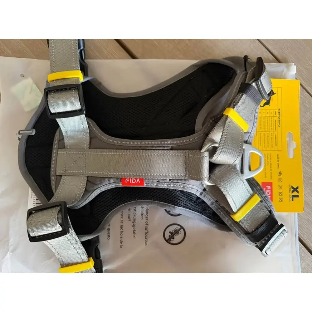 FIDA Lead Safe Set: Retractable Leash & No‑Pull Harness‎ XL Pet Training